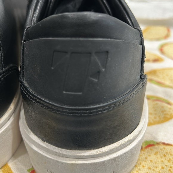 Thousand Fell Men's Lace Up Sustainable Bio Minimalist Sneakers in Black - 12 - Picture 5 of 12